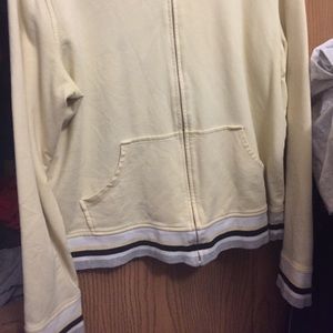 Yellow zip up